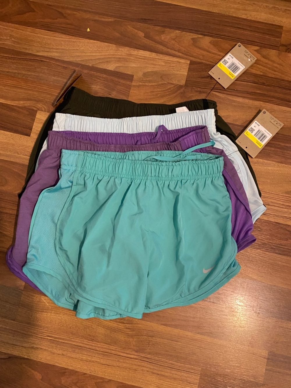 Nike womens running shorts set of 4 NWT